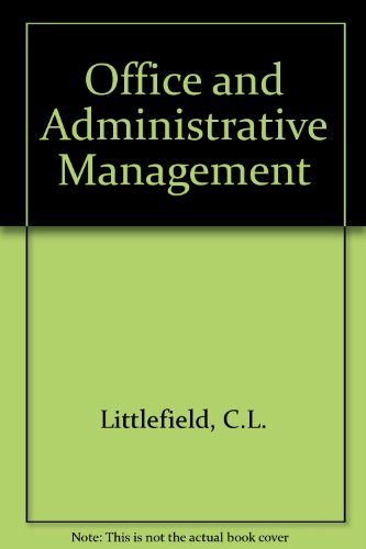 Book Office And Administrative Management: Systems Analysis, Data Processing, And Office Services free