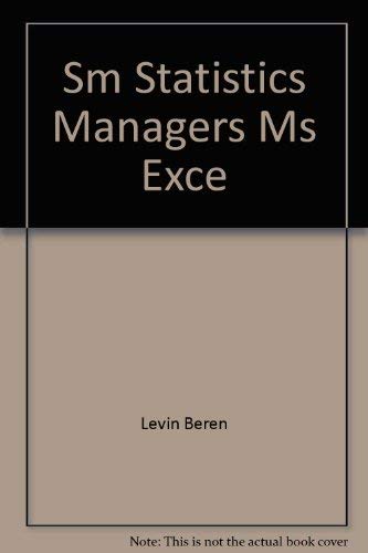 Book Sm Statistics Managers Ms Exce free