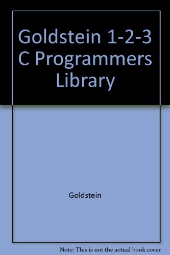 Book Goldstein 1-2-3 C Programmers Library free