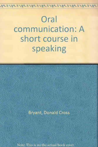 Book Oral Communication : A Short Course In Speaking free