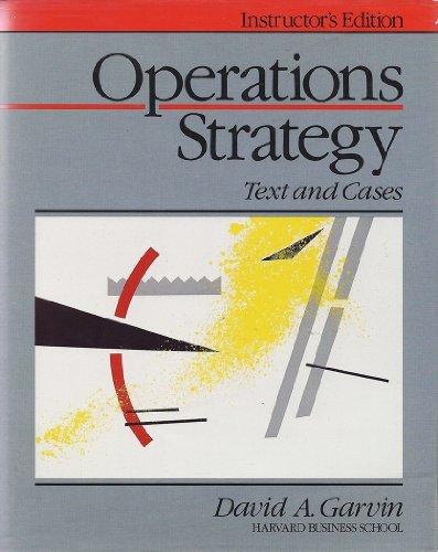 Book Operations Strategy (Texts and Cases)
Instructor's Edition free