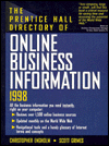 Book The Prentice Hall Directory Of Online Business Information, 1998 free