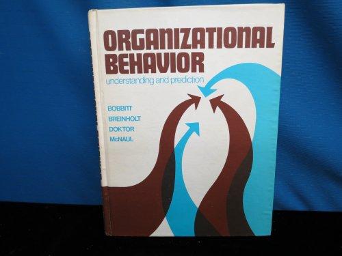 Book Organizational Behavior: Understanding And Prediction free