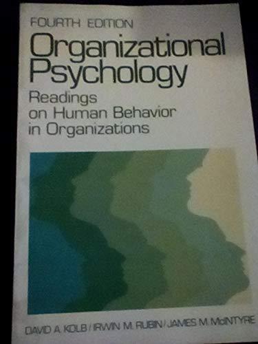 Book Organizational Psychology: Readings on Human Behavior in Organizations free