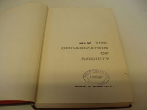 Book The Organization of Society free