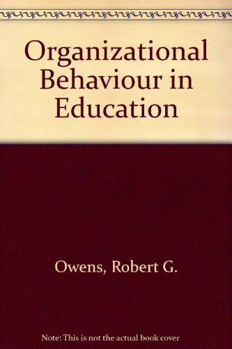 Book Organizational Behavior in Education free