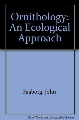 Book Ornithology: An Ecological Approach (Spectrum Book) free
