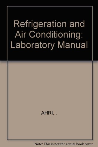 Book Refrigeration & Air Conditioning (Laboratory Manual) free