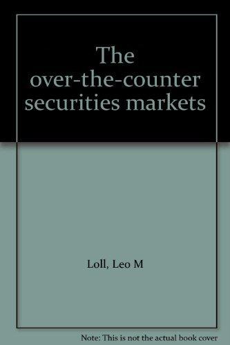 Book The over-the-counter securities markets free