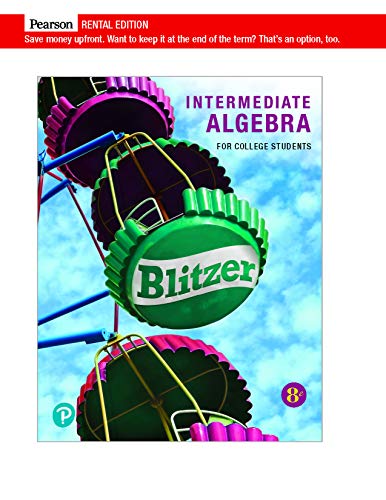 Book Intermediate Algebra for College Students (2-downloads) free