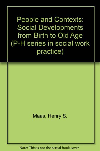 Book People and Contexts: Social Development from Birth to Old Age (Spectrum Book) free