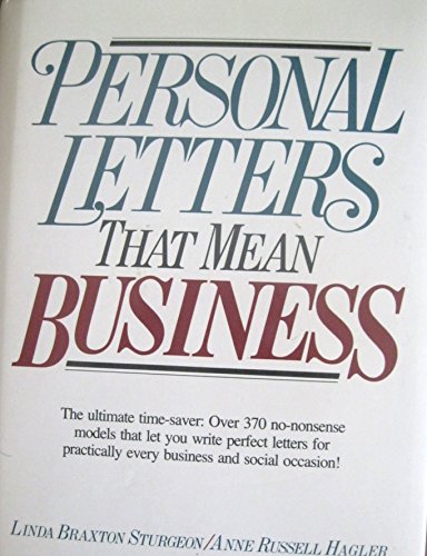 Book Personal Letters That Mean Business free