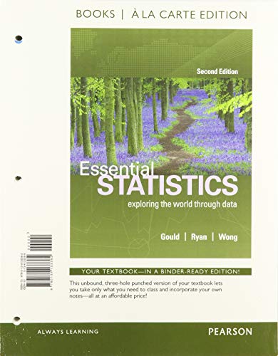 Book Essential Statistics, Loose-leaf Edition Plus MyLab Statistics with Pearson eText -- 24 Month Access Card Package free