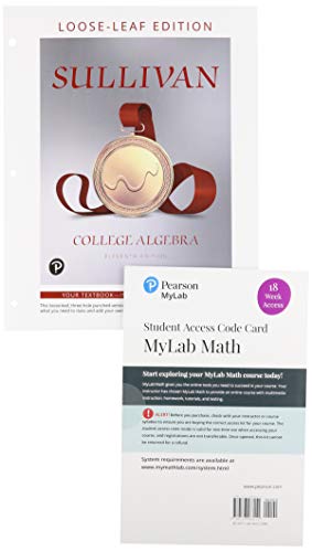 Book College Algebra, Loose-Leaf Edition with Pearson eText -- 18 Week Access Card Package (11th Edition) free