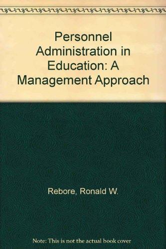 Book Personnel administration in education: A management approach free