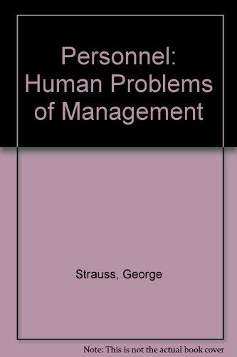 Book Personnel: the human problems of management free