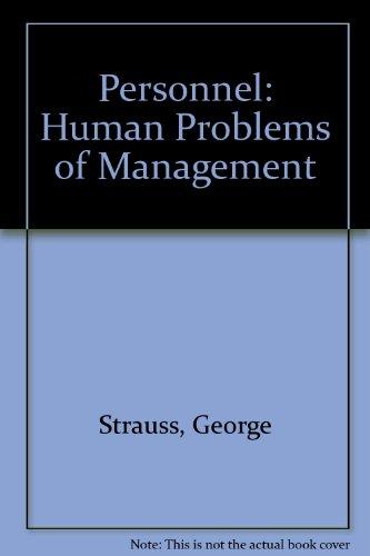 Book Personnel, the Human Problems of Management free
