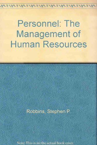 Book Personnel, the management of human resources free