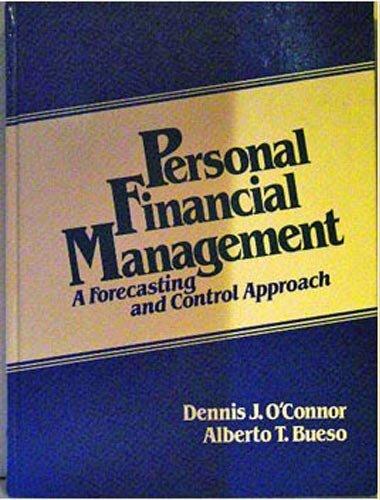 Book Personal Financial Management: A Forecasting and Control Approach free