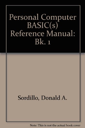 Book Personal Computer Basic(s) Reference Manual: Bk. 1 free
