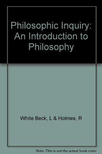 Book Philosophic Inquiry: An Introduction to Philosophy free