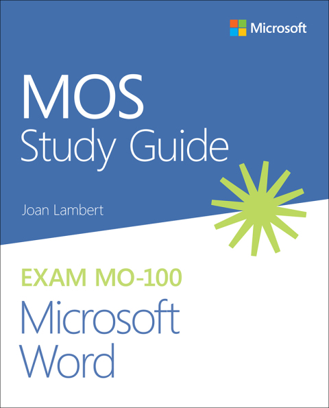 Book MOS Study Guide for Microsoft Word Exam MO-100 free