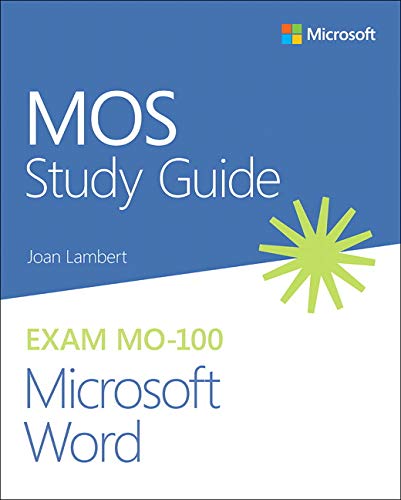 Book MOS Study Guide for Microsoft Word Exam MO-100 free