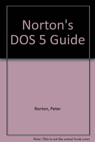 Book Peter Norton's DOS 5.0 guide free