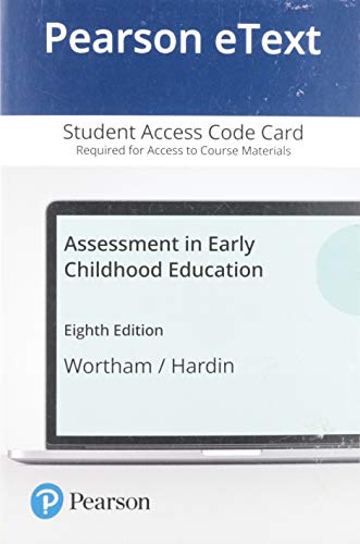 Book Pearson eText Assessment in Early Childhood Education -- Access Card free