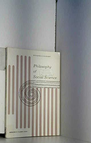 Book Philosophy Of Social Science (foundations Of Philosophy) free