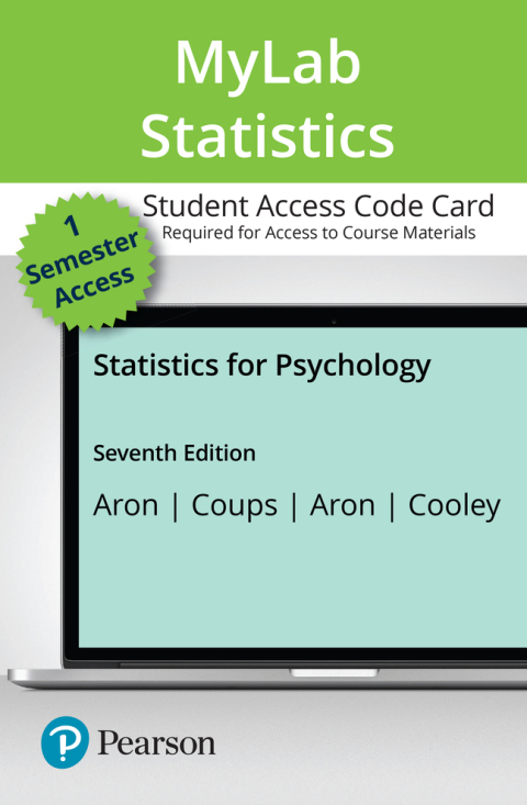 Book MyLab Statistics with Pearson eText for Statistics for Psychology Access Card free