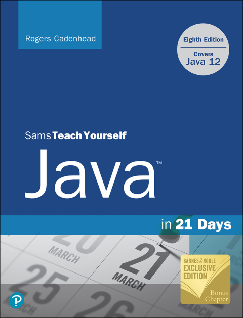 Book Sams Teach Yourself Java in 21 Days (Covering Java 12), Barnes & Noble Exclusive Edition free