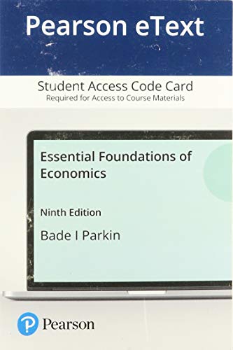 Book Pearson eText Essential Foundations of Economics -- Access Card (9th Edition) free