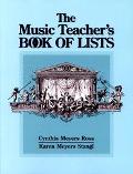 Book The Music Teacher's Book of Lists (J-B Ed: Book of Lists) free