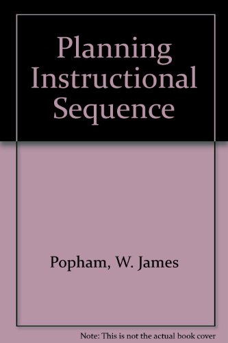 Book Planning An Instructional Sequence free