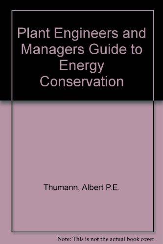 Book Plant Engineers And Managers Guide To Energy Conservation free