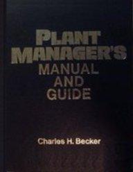 Book Plant Manager's Manual and Guide free