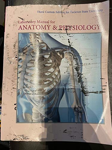 Book Laboratory Manual for Anatomy & Physiology Third Custom Edition for Tarleton State University free