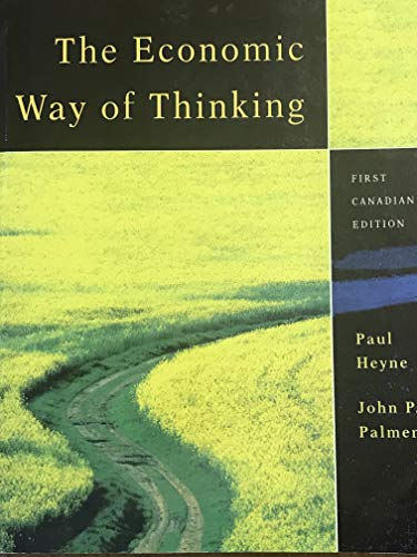 Book The economic way of thinking, first Canadian edition free