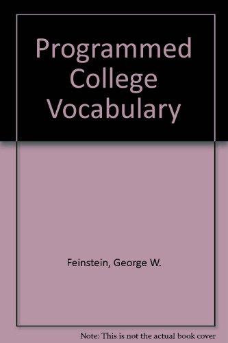 Book Programmed College Vocabulary free