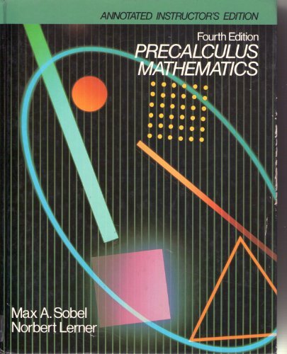 Book Annotated Instructor's Edition Precalculus Mathematics free
