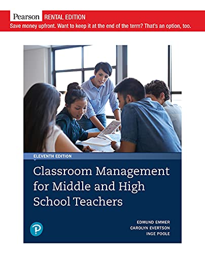 Book Classroom Management for Middle and High School Teachers 11th Edition free