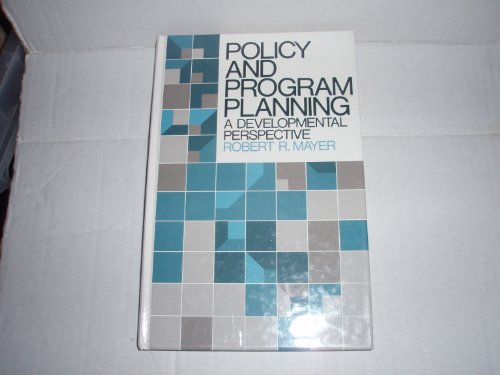 Book Policy And Program Planning: A Developmental Perspective (prentice-hall Series In Social Work Practice) free