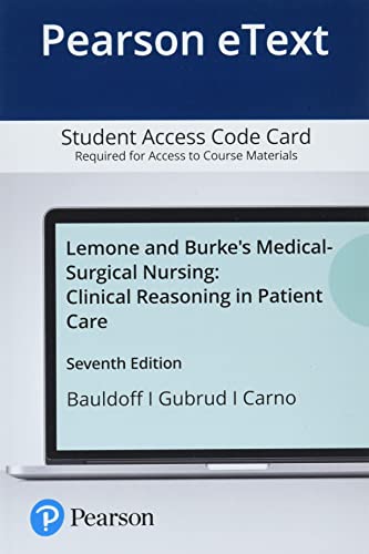 Book LeMone and Burke's Medical-Surgical Nursing: Clinical Reasoning in Patient Care free