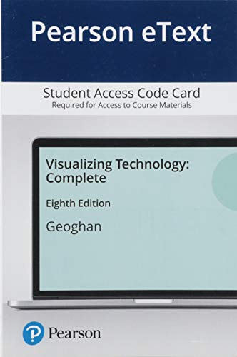 Book Pearson eText Visualizing Technology, Complete -- Access Card free