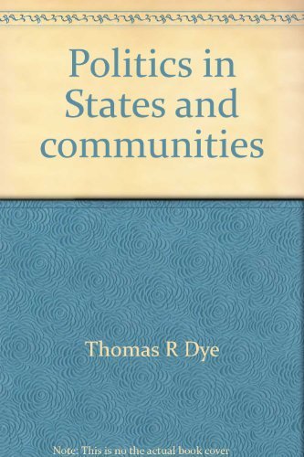 Book Politics In States And Communities free