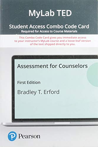 Book MyLab Counseling with Pearson eText -- Combo Access Card -- for Assessment for Counselors free