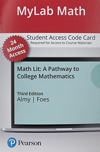 Book MyLab Math with Pearson eText -- Access Card -- for Math Lit: A Pathway to College Mathematics (24 Months) free