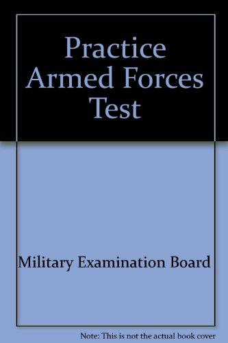 Book Practice for the Armed Forces Test Asvab (Peterson's Master the ASVAB) free