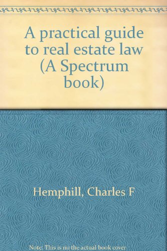 Book Practical Guide to Real Estate Law - Phyllis D. Hemphill - Hardcover free